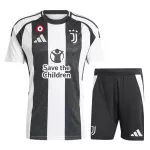 Men's Juventus Home Jersey (Jersey+Shorts) Kit 2024/25 - Save the Children Sponsor - thejerseys