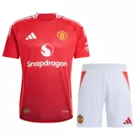 Men's Manchester United Home Jersey (Jersey+Shorts) Kit 2024/25 - Player Version - thejerseys