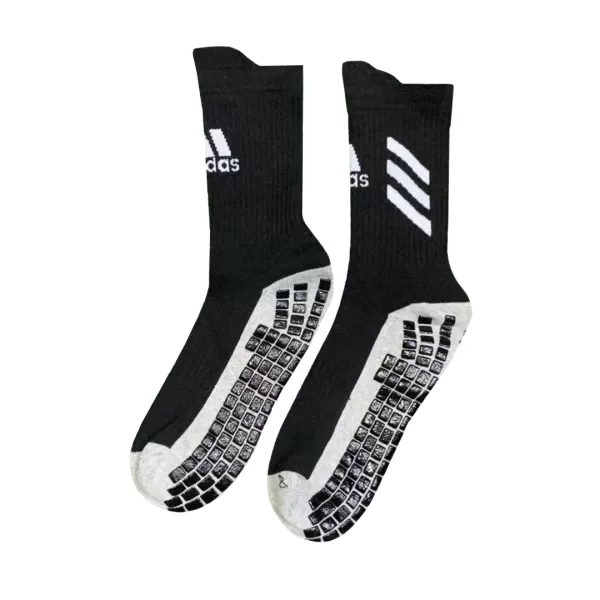 Plain Black Soccer Socks For Men - thejerseys