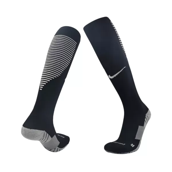 Plain Black Soccer Socks For Men - thejerseys