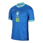 Men's Brazil NEYMAR JR #10 Away Soccer Jersey 2024 - thejerseys