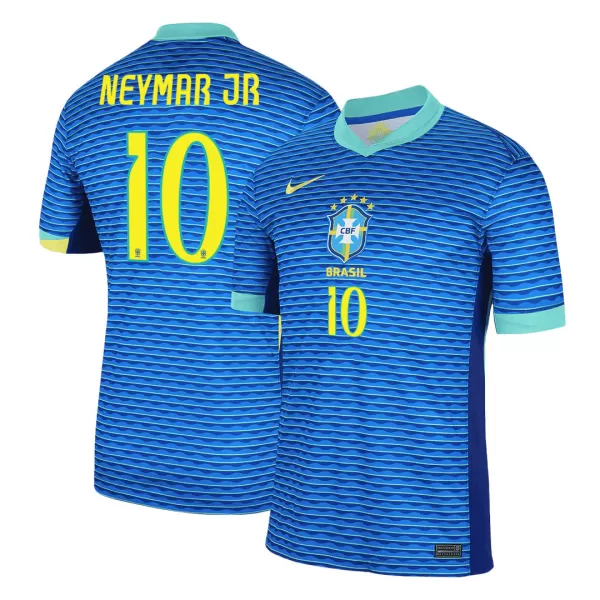 Men's Brazil NEYMAR JR #10 Away Soccer Jersey 2024 - thejerseys