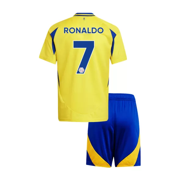 Kid's Al Nassr RONALDO #7 Home Jersey Kit(Jersey+Shorts) 2024/25 - thejerseys