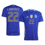 [Super Quality] Men's Argentina L.MARTÍNEZ #22 Away Soccer Jersey 2024 - thejerseys