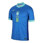 Men's Brazil RAPHINHA #11 Away Soccer Jersey Copa América 2024 - thejerseys