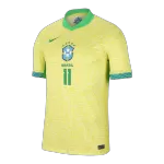 [Super Quality] Men's Brazil RAPHINHA #11 Home Soccer Jersey Copa América 2024 - thejerseys