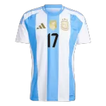 [Super Quality] Men's Argentina GARNACHO #17 Home Soccer Jersey 2024 - thejerseys