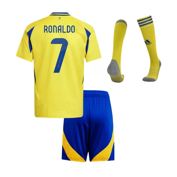 Kid's Al Nassr RONALDO #7 Home Jersey Full Kit 2024/25 - ACL - thejerseys