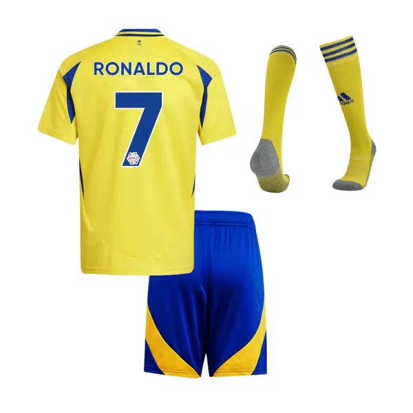 Kid's Al Nassr RONALDO #7 Home Jersey Full Kit 2024/25 - thejerseys