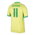 [Super Quality] Men's Brazil RAPHINHA #11 Home Soccer Jersey Copa América 2024 - thejerseys