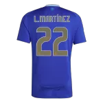 [Super Quality] Men's Argentina L.MARTÍNEZ #22 Away Soccer Jersey 2024 - thejerseys