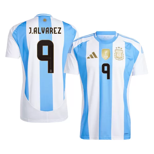 [Super Quality] Men's Argentina J.ALVAREZ #9 Home Soccer Jersey 2024 - thejerseys