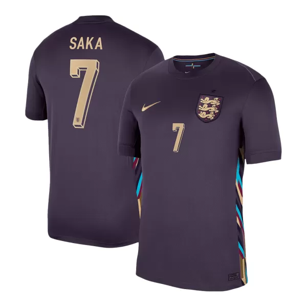 [Super Quality] Men's England SAKA #7 Away Soccer Jersey Euro 2024 - thejerseys