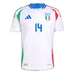 Italy CHIESA #14 Away Match Jersey Euro 2024 - thejerseys