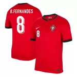 [Super Quality] Men's Portugal B.FERNANDES #8 Home Soccer Jersey Euro 2024 - thejerseys