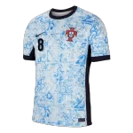 [Super Quality] Men's Portugal B.FERNANDES #8 Away Soccer Jersey Euro 2024 - thejerseys