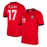 [Super Quality] Men's Portugal R.LEÃO #17 Home Soccer Jersey Euro 2024 - thejerseys