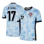 [Super Quality] Men's Portugal R.LEÃO #17 Away Soccer Jersey Euro 2024 - thejerseys