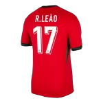 [Super Quality] Men's Portugal R.LEÃO #17 Home Soccer Jersey Euro 2024 - thejerseys