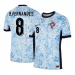 [Super Quality] Men's Portugal B.FERNANDES #8 Away Soccer Jersey Euro 2024 - thejerseys