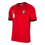 [Super Quality] Men's Portugal B.FERNANDES #8 Home Soccer Jersey Euro 2024 - thejerseys