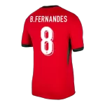 [Super Quality] Men's Portugal B.FERNANDES #8 Home Soccer Jersey Euro 2024 - thejerseys