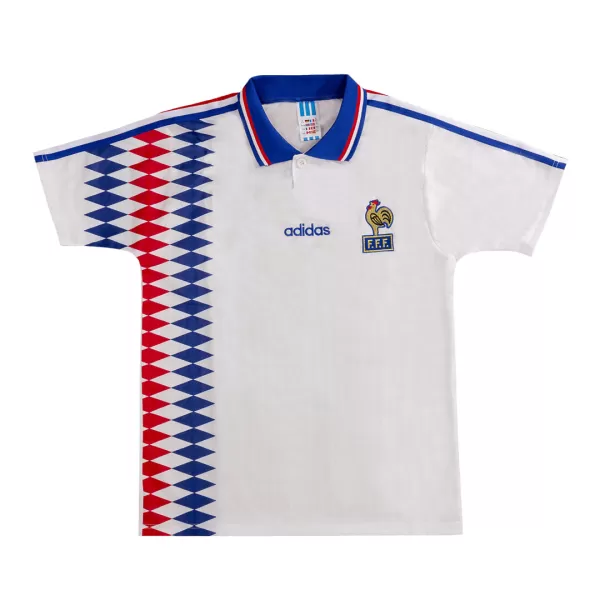 France Away Retro Soccer Jersey 1994 - thejerseys