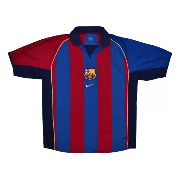 Barcelona Home Retro Soccer Jersey 2001/02 - thejerseys