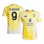 Juventus VLAHOVIĆ #9 Away Match Jersey 2024/25 - Save The Children Sponsor - thejerseys