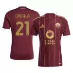 Men's Roma DYBALA #21 Home Soccer Jersey 2024/25 - thejerseys