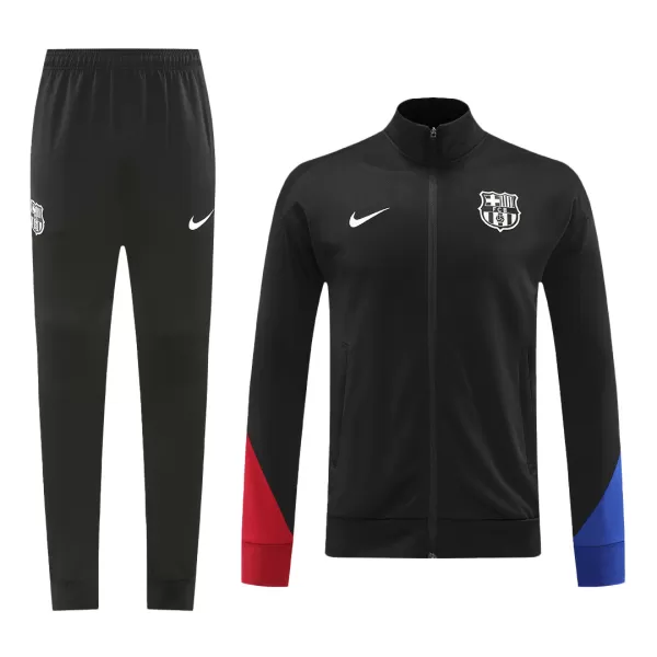 Barcelona Black Jacket Training Kit 2024/25 For Adults - thejerseys