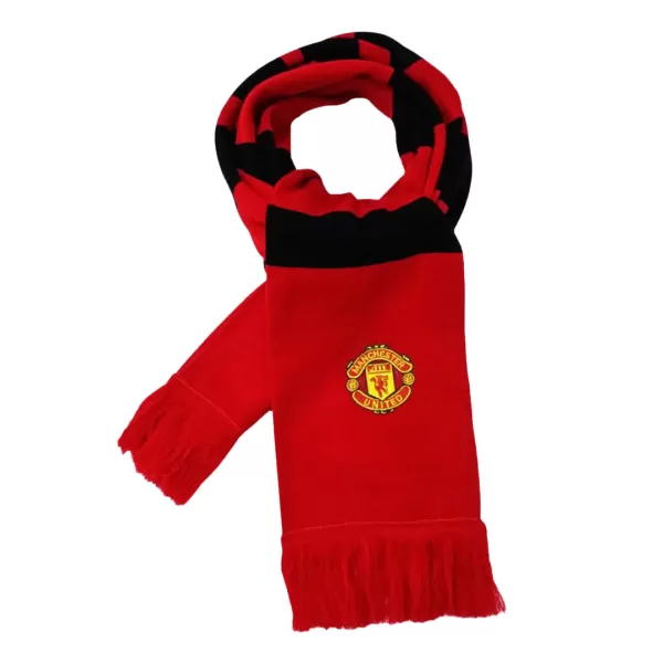 Manchester United Knit Scarf - Red&Black - thejerseys