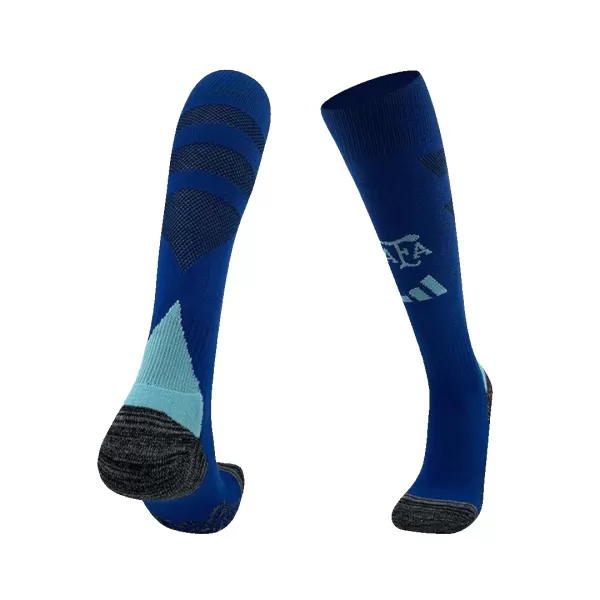 Argentina Away Soccer Socks Copa América 2024 For Adults - thejerseys