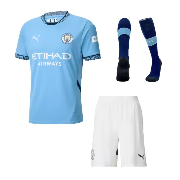 [Super Quailty] Men's Manchester City Home Jersey Full Kit 2024/25 - thejerseys