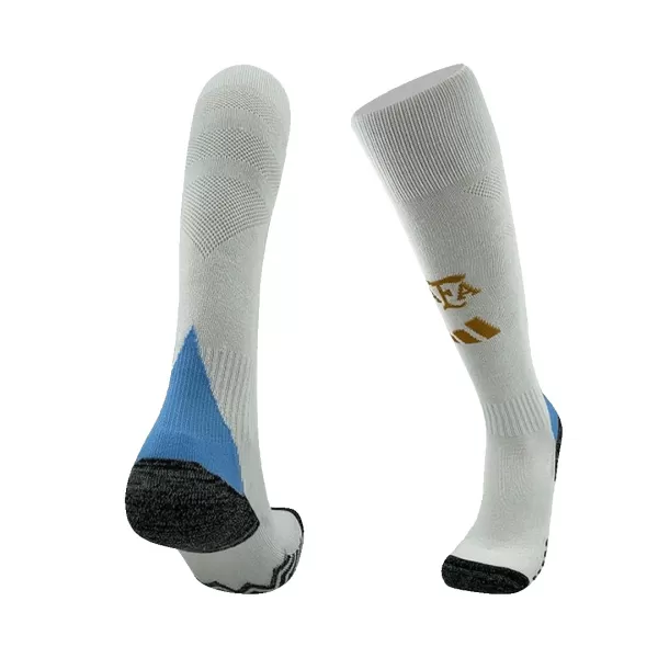 Kid's Argentina Home Soccer Socks Copa América 2024 - thejerseys