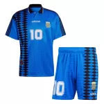 Men's Argentina #10 Away Retro Jersey (Jersey+Shorts) Kit 1994 - thejerseys