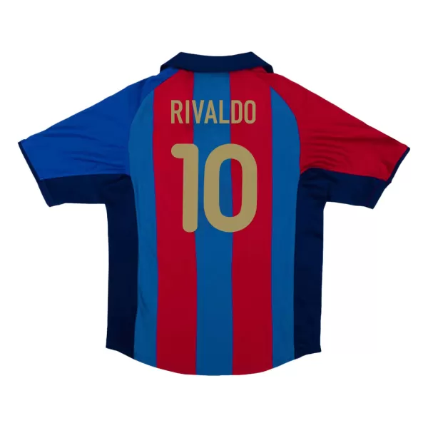 Barcelona RIVALDO #10 Home Retro Soccer Jersey 2001/02 - thejerseys