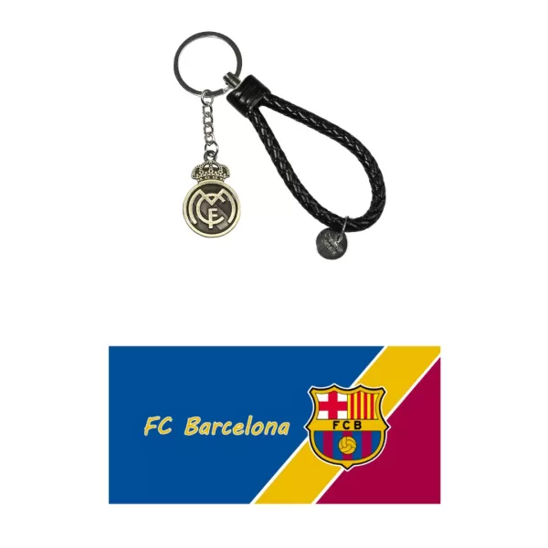 Real Madrid Keyring & Barcelone Sports Towel - thejerseys