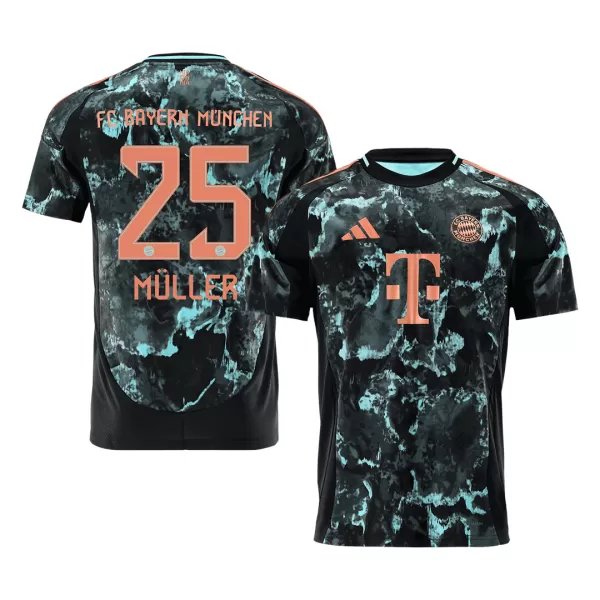 Men's Bayern Munich MÜLLER #25 Away Soccer Jersey 2024/25 - thejerseys