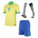 [Super Quailty] Men's Brazil Home Jersey Full Kit Copa América 2024 - thejerseys