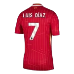 [Super Quality] Men's Liverpool LUIS DÍAZ #7 Home Soccer Jersey 2024/25 - thejerseys