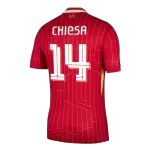 [Super Quality] Men's Liverpool CHIESA #14 Home Soccer Jersey 2024/25 UCL - thejerseys