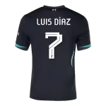 [Super Quality] Men's Liverpool LUIS DÍAZ #7 Away Soccer Jersey 2024/25 UCL - thejerseys