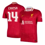 [Super Quality] Men's Liverpool CHIESA #14 Home Soccer Jersey 2024/25 UCL - thejerseys