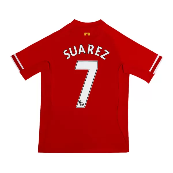 Liverpool SUAREZ #7 Home Retro Soccer Jersey 2013/14 - thejerseys