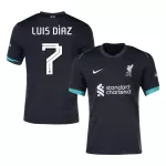 [Super Quality] Men's Liverpool LUIS DÍAZ #7 Away Soccer Jersey 2024/25 UCL - thejerseys