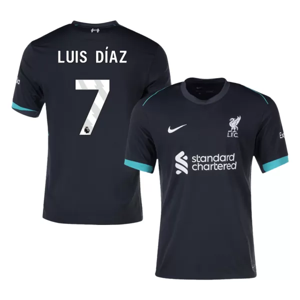 [Super Quality] Men's Liverpool LUIS DÍAZ #7 Away Soccer Jersey 2024/25 - thejerseys