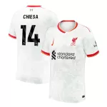 Men's Liverpool CHIESA #14 Third Away Soccer Jersey 2024/25 - thejerseys