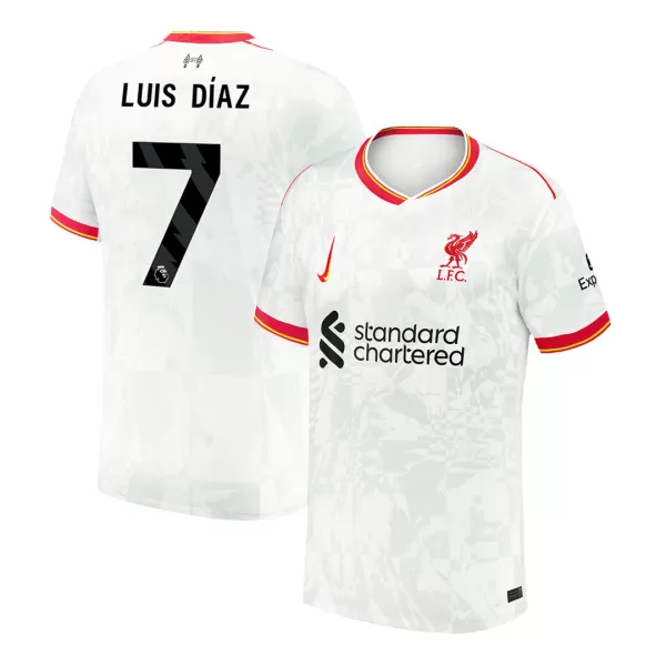 Men's Liverpool LUIS DÍAZ #7 Third Away Soccer Jersey 2024/25 - thejerseys