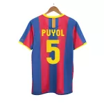PUYOL #5 Classic Barcelona Home Jersey 2010/11 - thejerseys